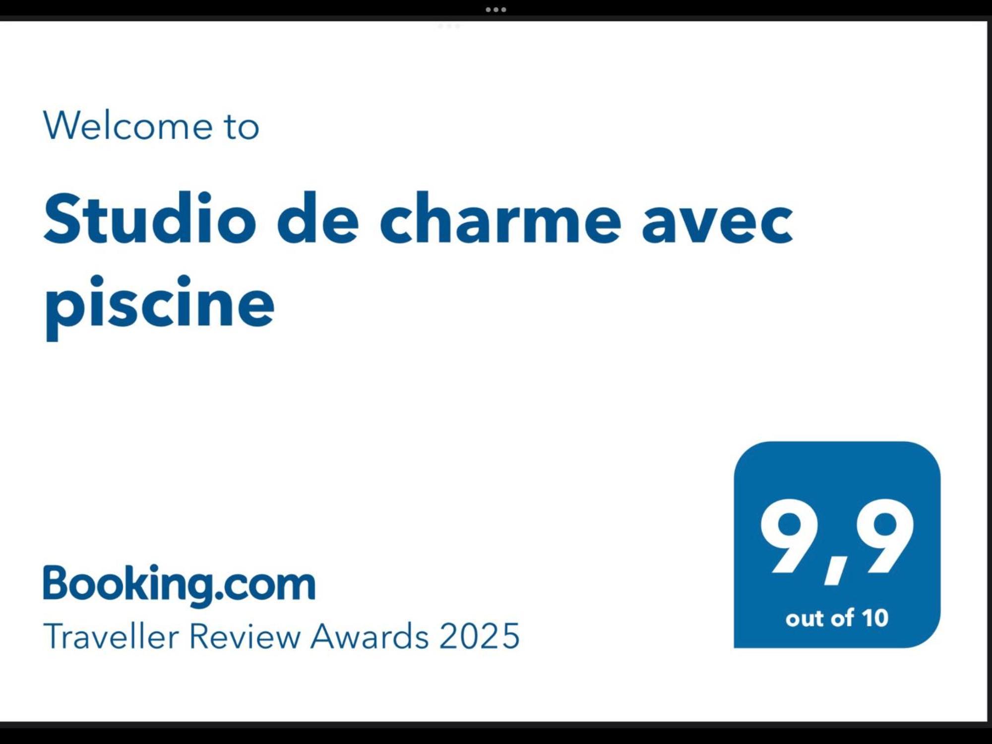 Studio De Charme Avec Piscine Fontaine-de-Vaucluse Dış mekan fotoğraf